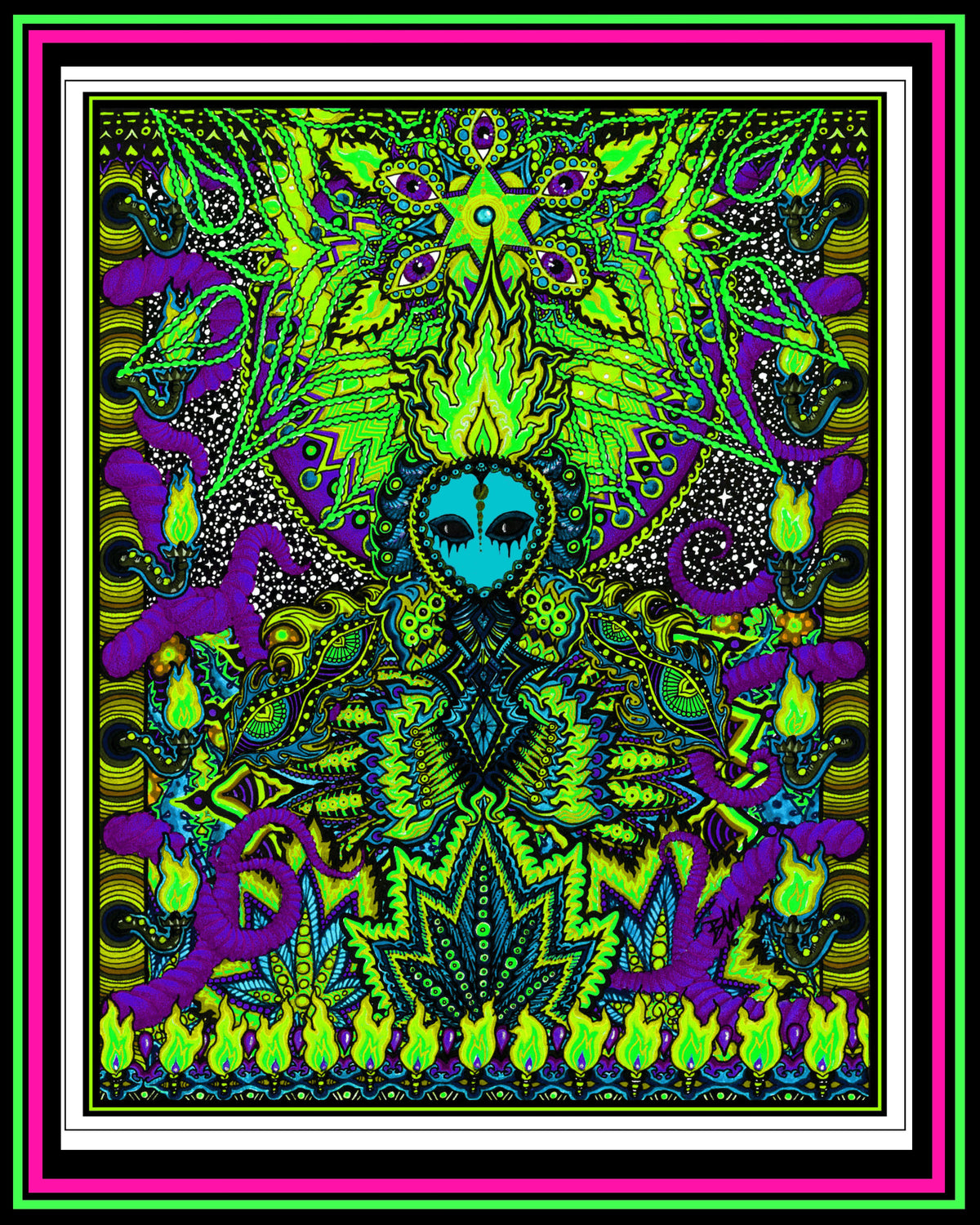 "How Do You Like It Here" Green Hue Print