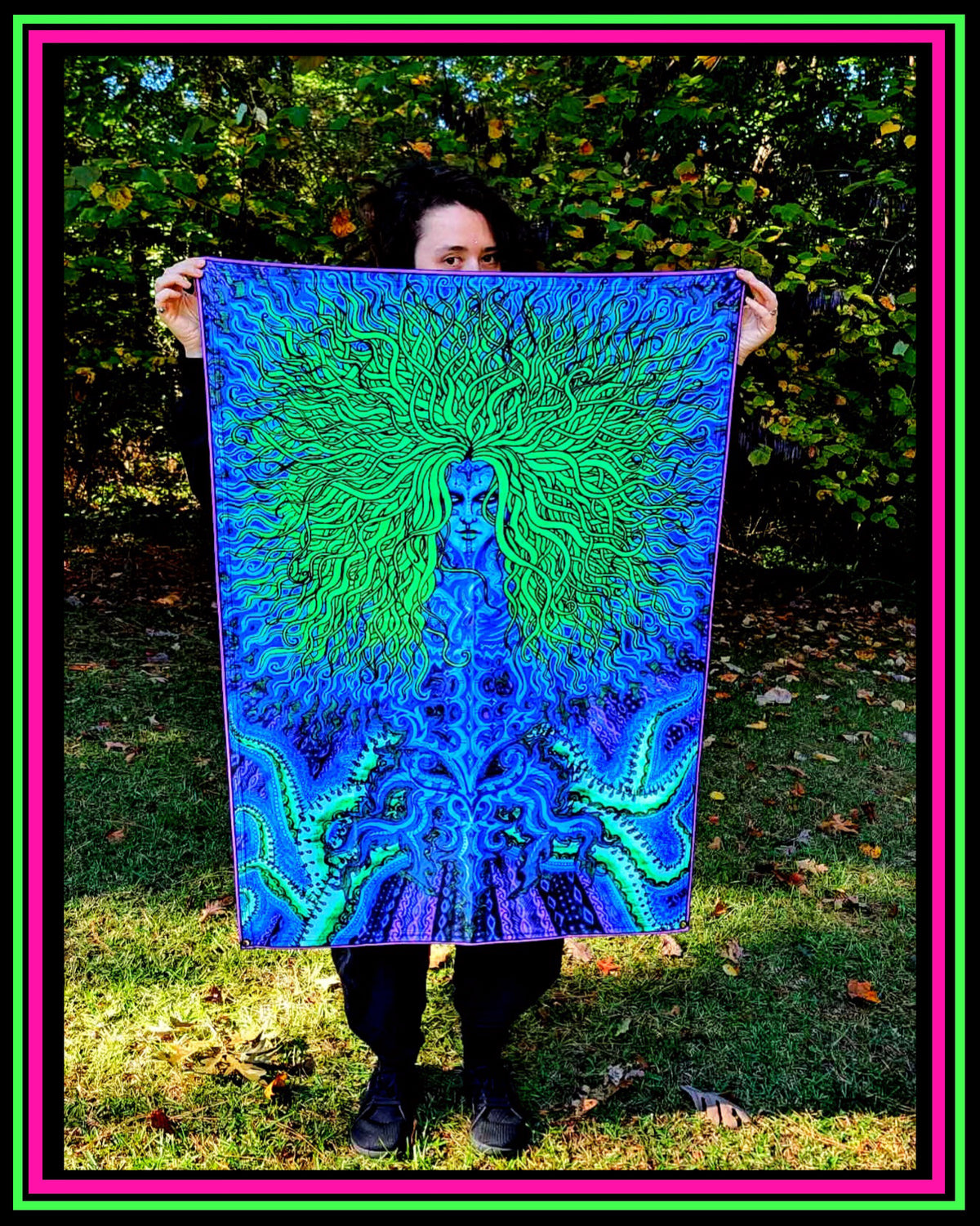 "UyuLala" UV-Reactive Tapestry