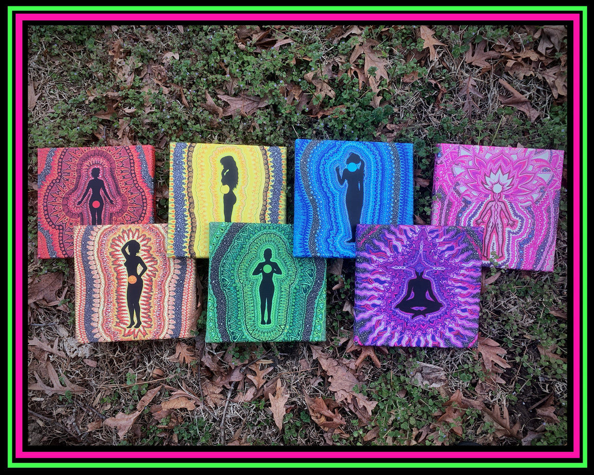 7 Chakra Series Canvas Print Set (16% off)