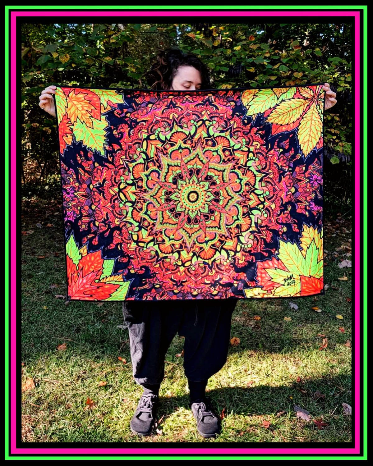 "Hello My Goodbyes" UV-Reactive Tapestry