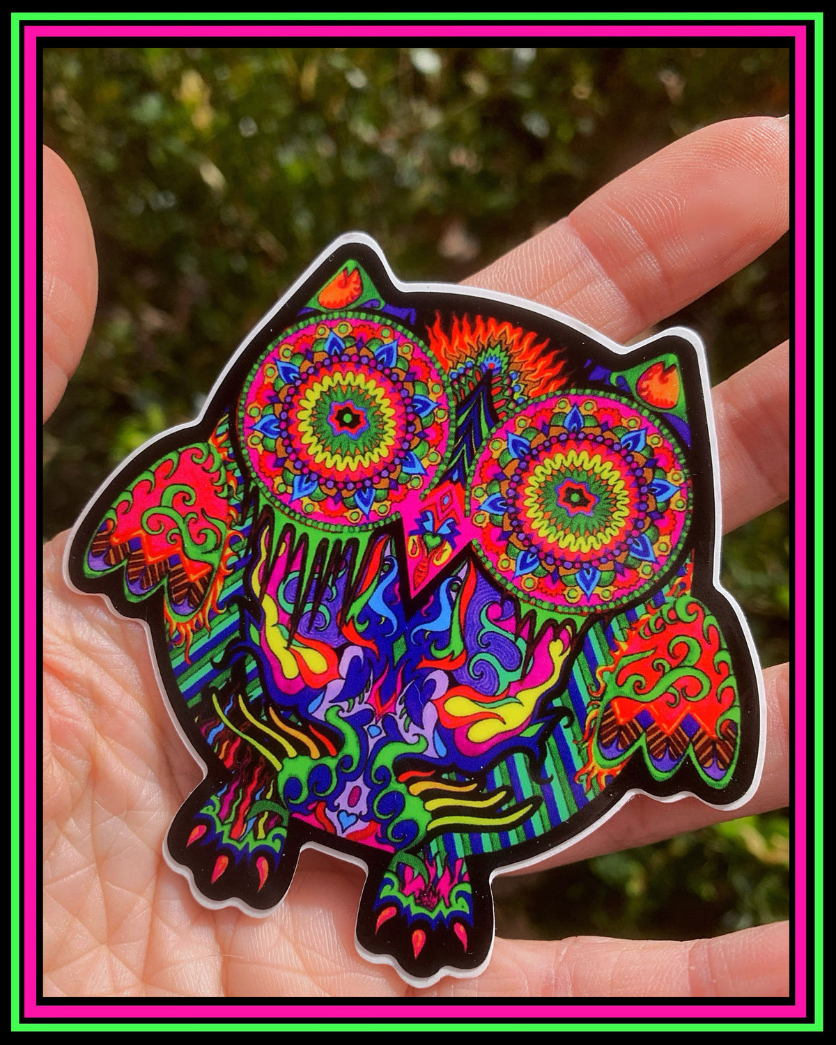 "Mrs OMG My Face is Melting!" vinyl sticker