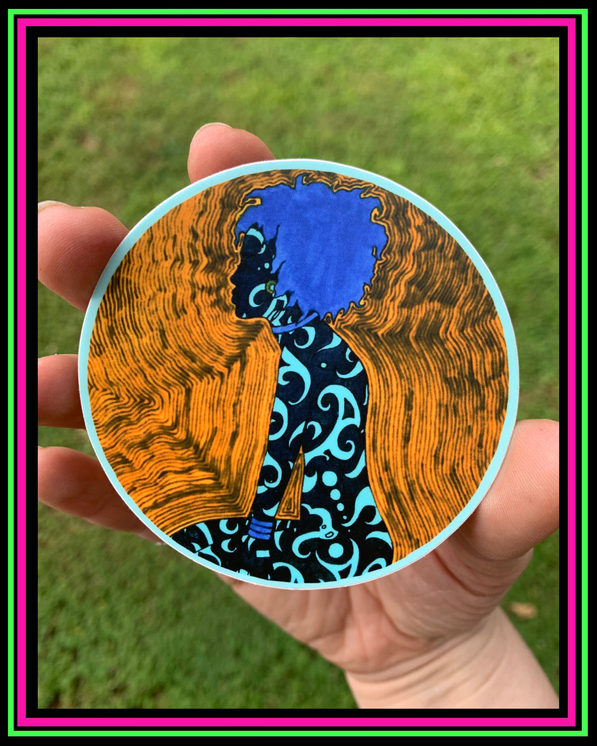 "Vibrant" vinyl sticker