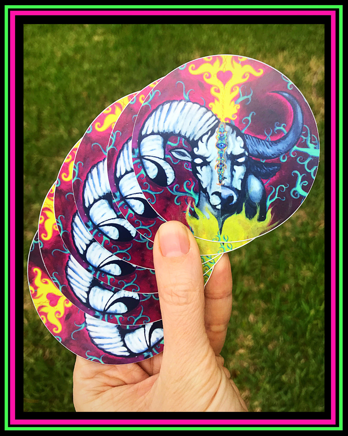 "The Cusp" vinyl sticker