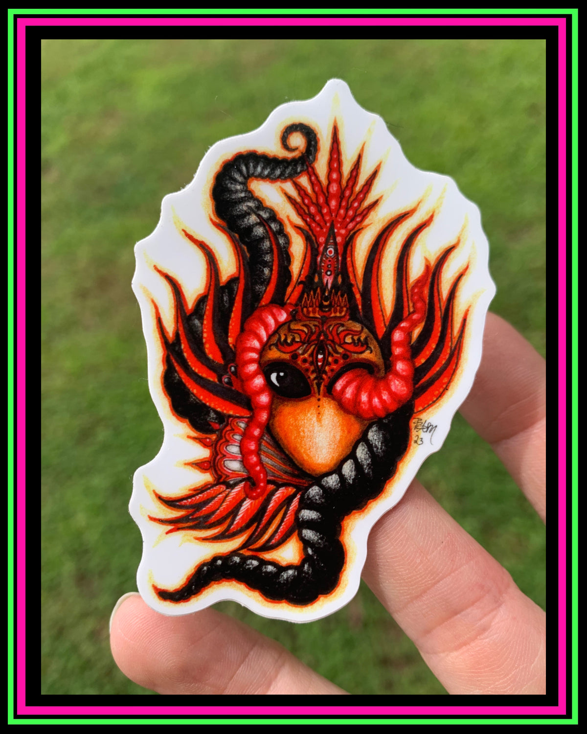 "Portesas Fteppmus" vinyl sticker
