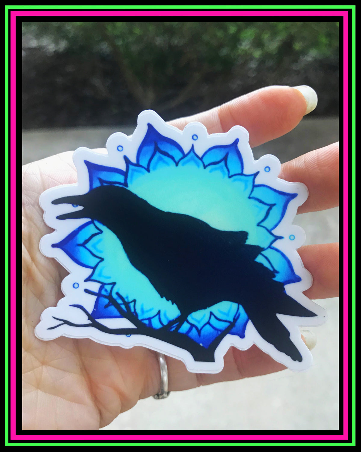 "Crow" vinyl sticker