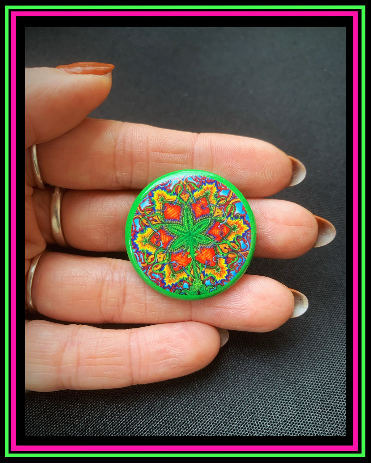 Plant Pin-On Button