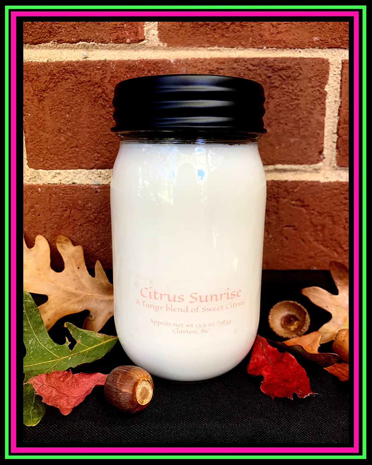 “Vibrant 2”-Citrus Sunrise Scent-Artisan Candle