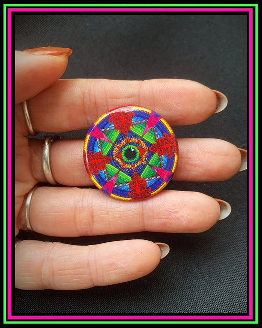 Botón de pin-on de mandala
