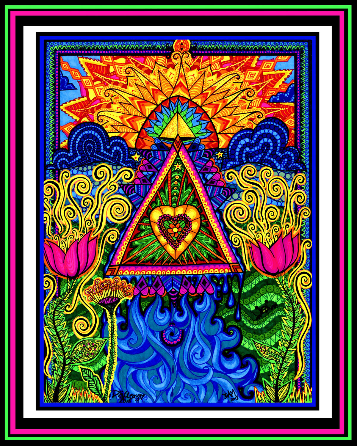 "Inward Trails" Print