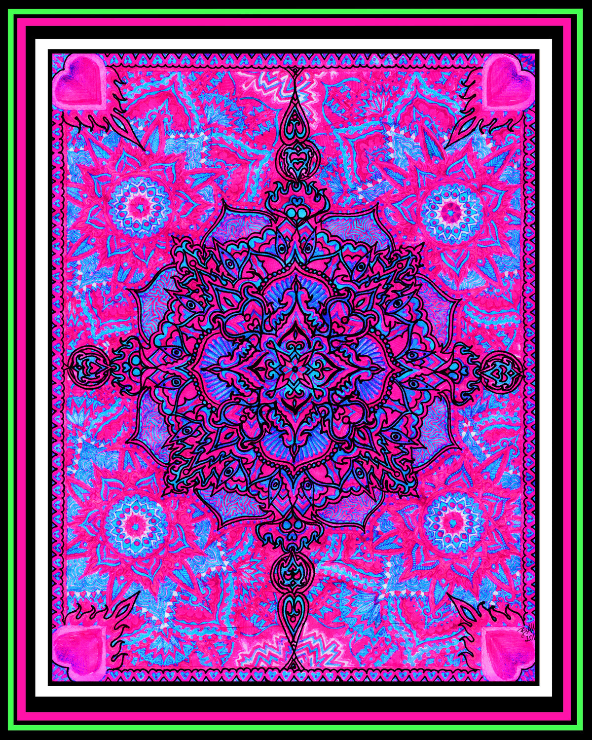 "Treasure Map" (Pink) Print
