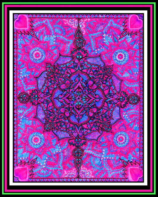 "Treasure Map" (Pink) Print