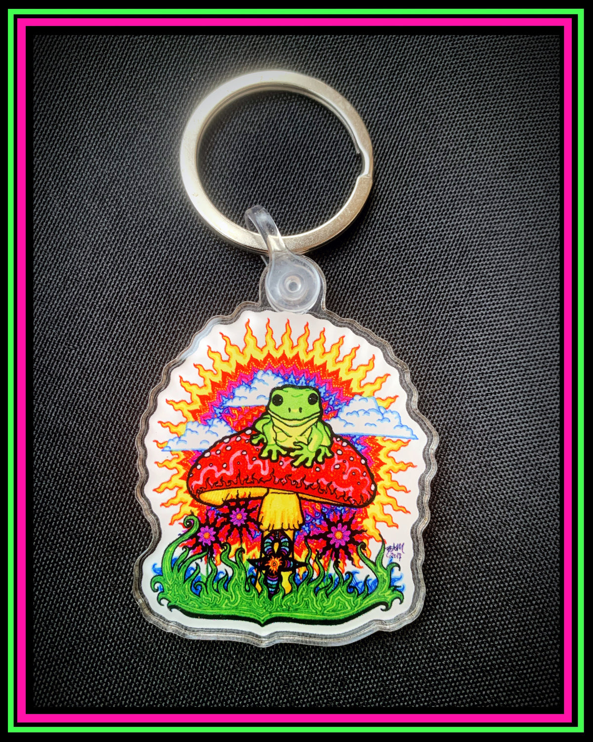 One sided Frog Keychain