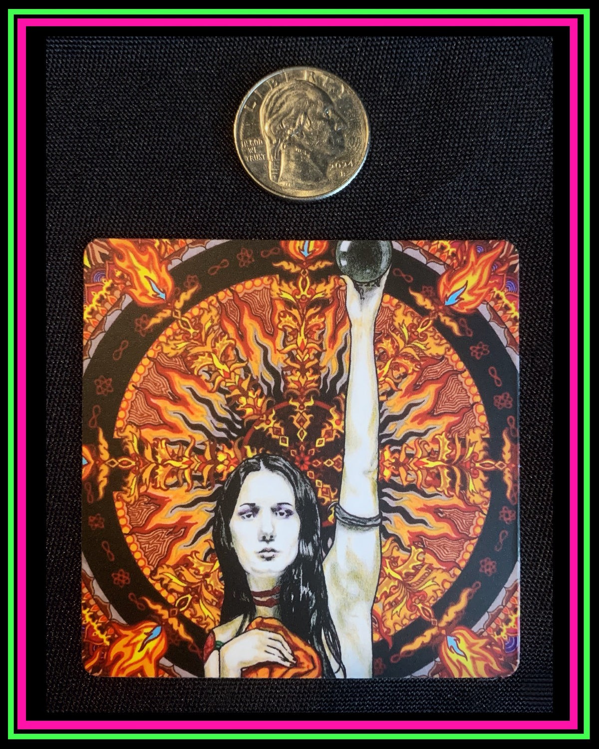 "Black Sun" small magnet