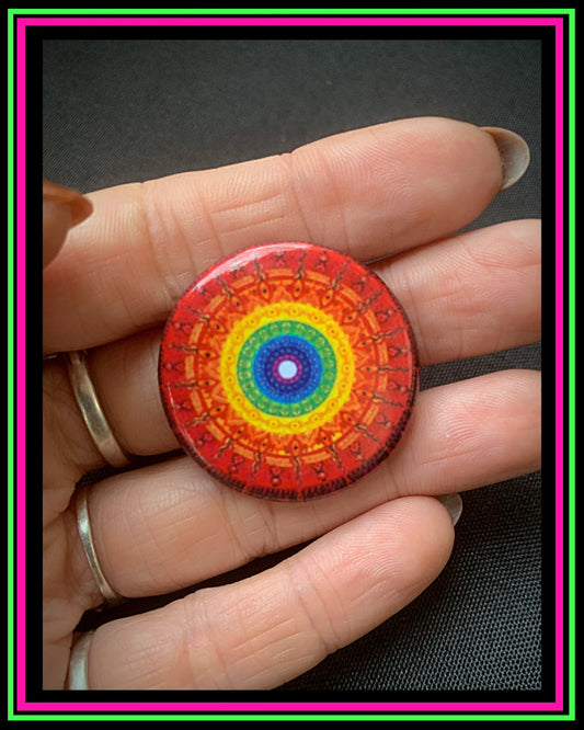 Botón de pin-on de mandala