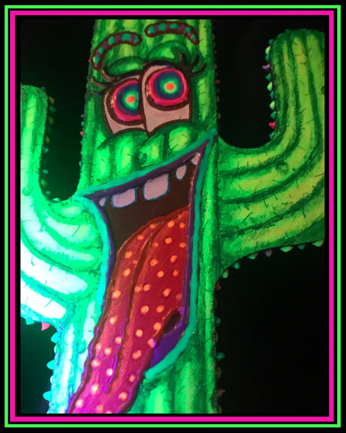 Hand Painted Kaktus