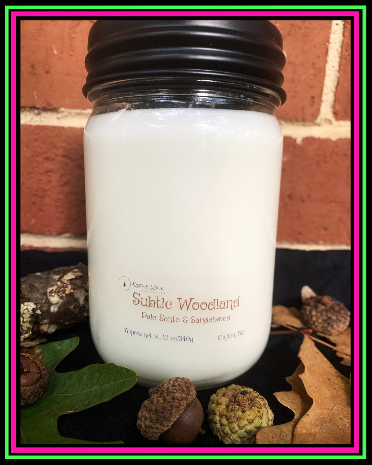 "OMG My Face is Melting"-SUbtle Woodland-Artisan Candle