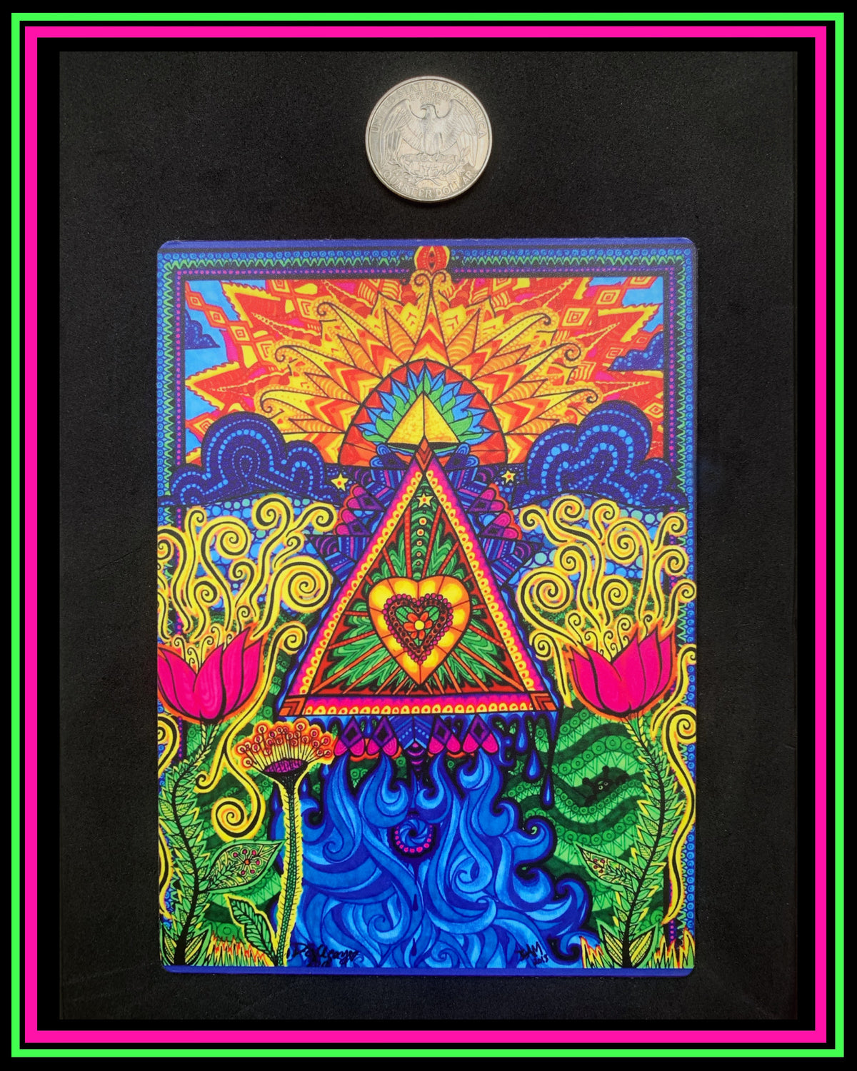 "Inward Trails" large magnet