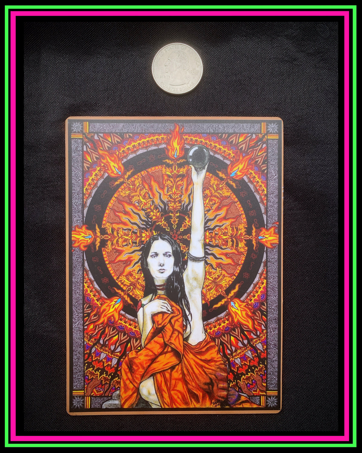 "Black Sun" Large Magnet