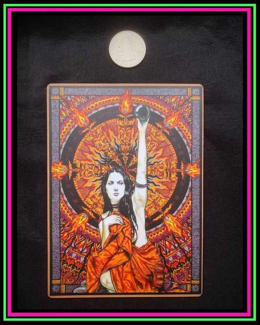 "Black Sun" Large Magnet