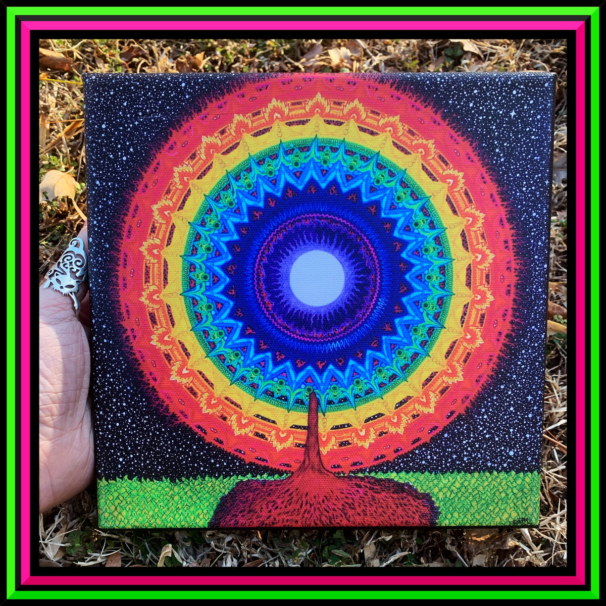 "Chakra Tree of Life" Small Canvas Print