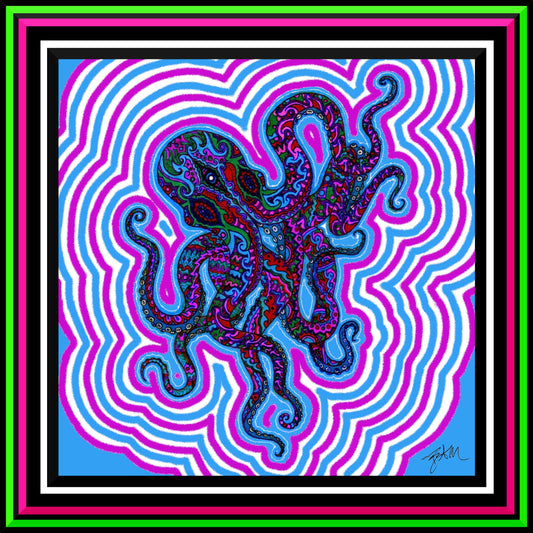 "Mr. Octopus (Psychedelic) Print