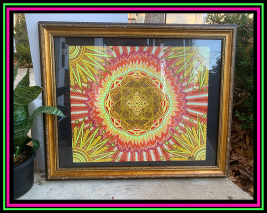"Hail to my African Sun" Original Drawing