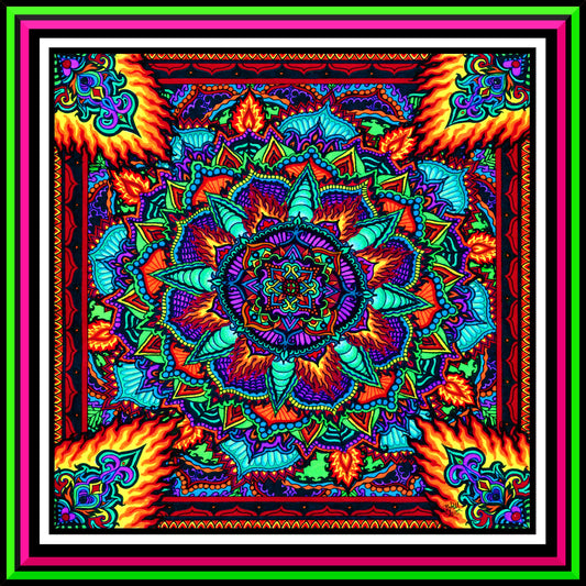 "Fire Flower" Print