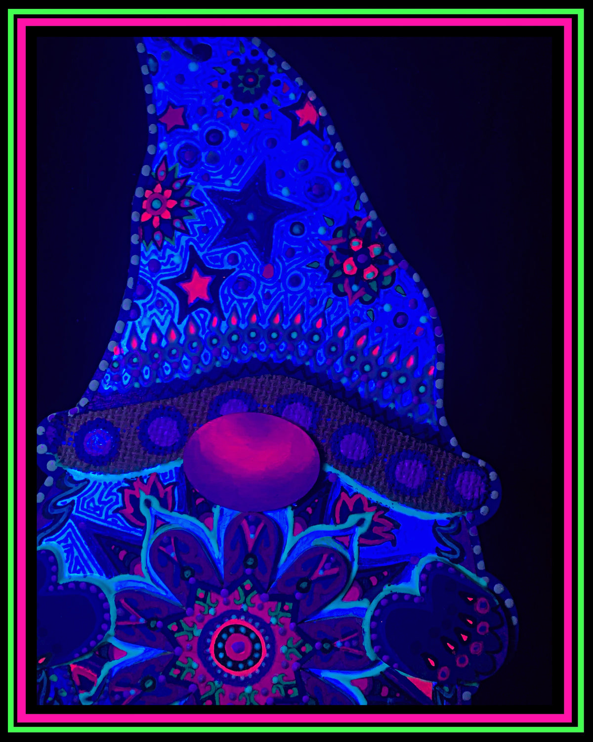 Hand Painted Magic Gnome Ornament