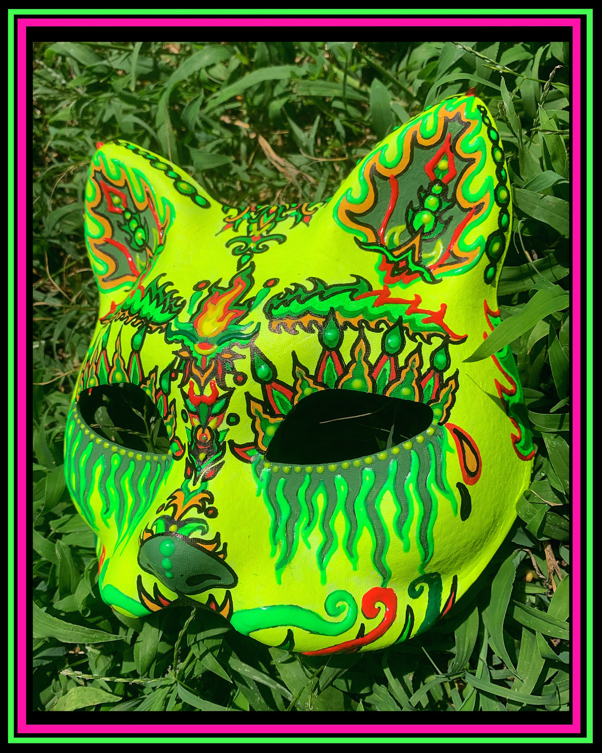Yellow Magic Meow Mask