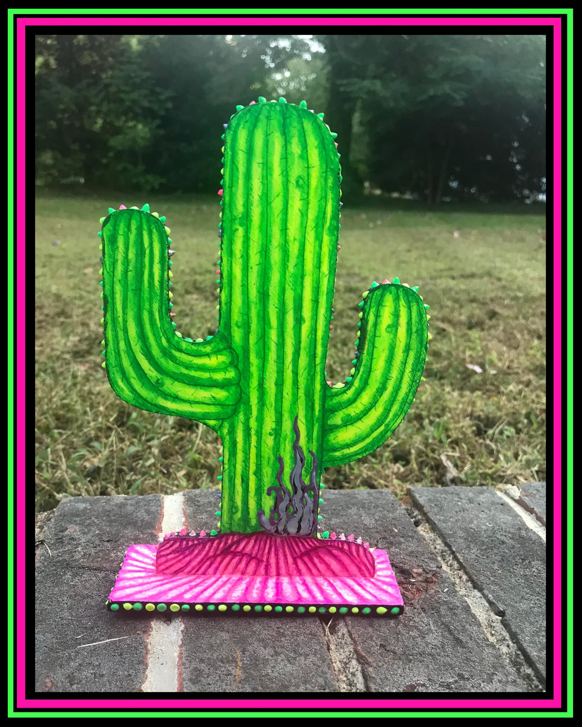 Hand Painted Kaktus