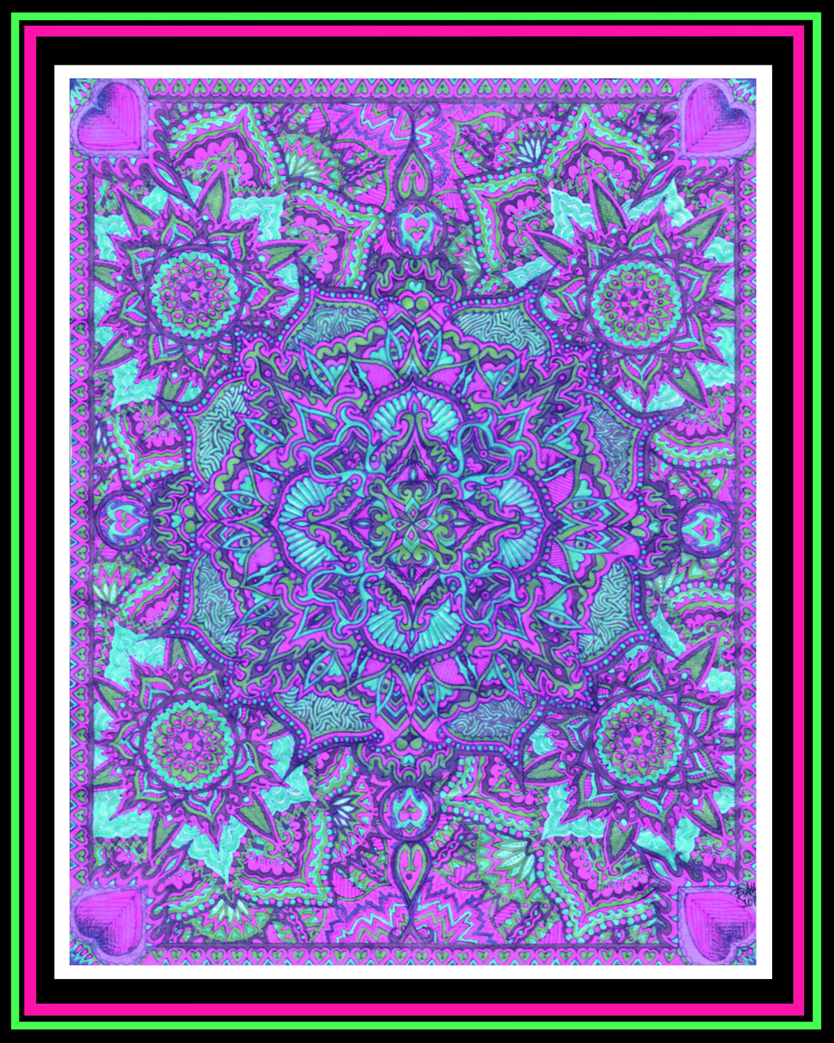 "Treasure Map" (Purple) Print