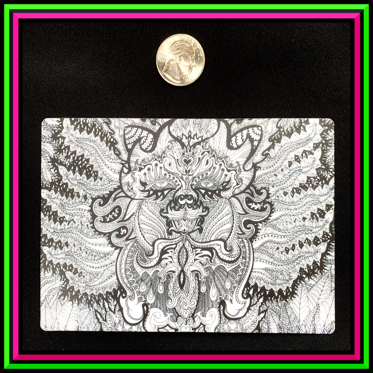 "Trippy Kitty" Large Magnet