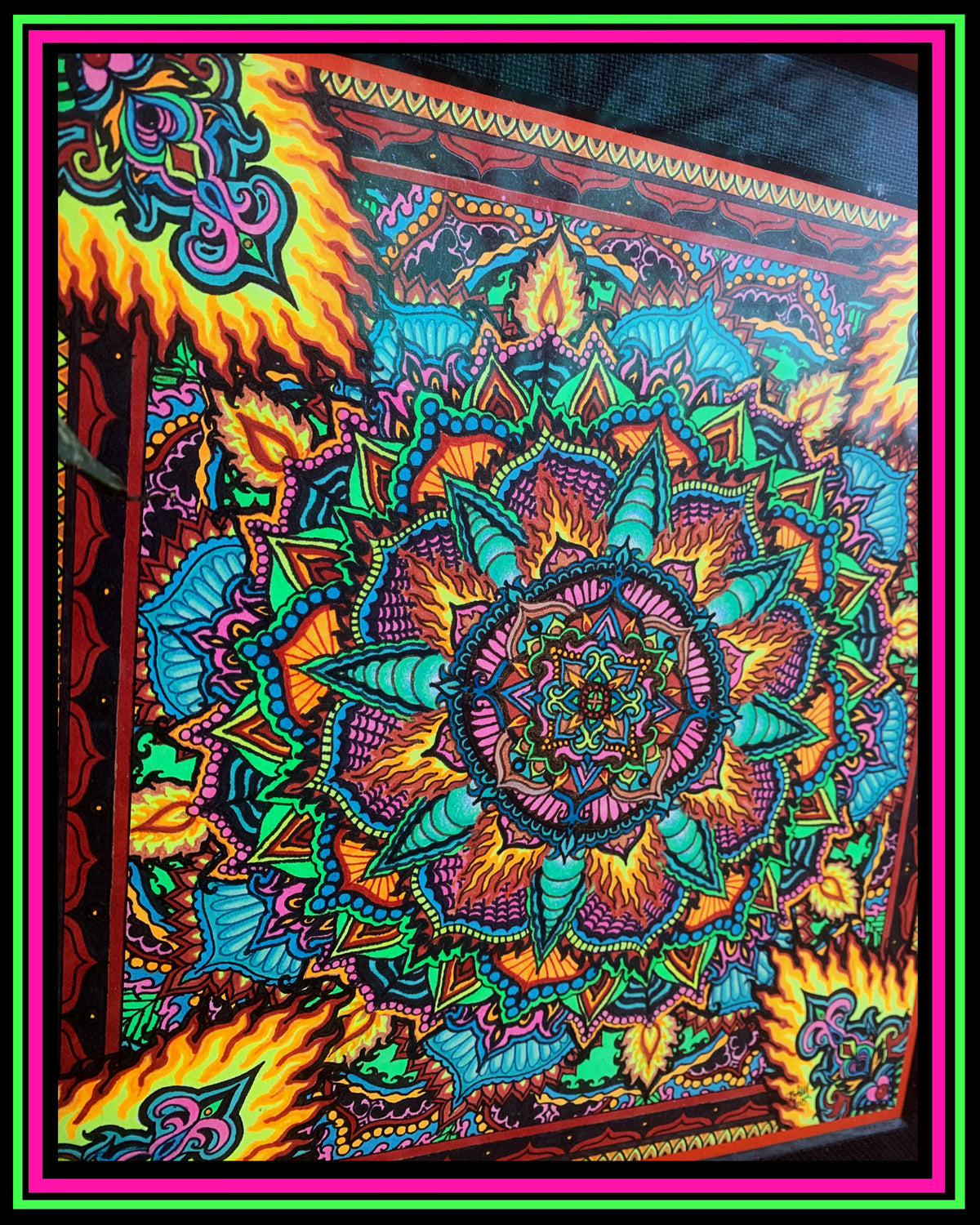 Dessin original de « Fleur de feu »