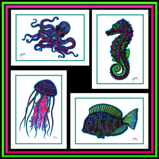 "Sea Creature" Entire Print Set (Discounted)
