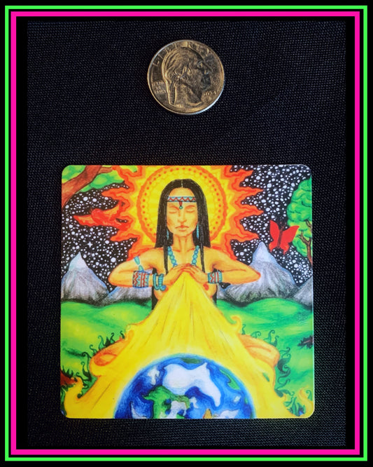 "Earth Healing" small magnet
