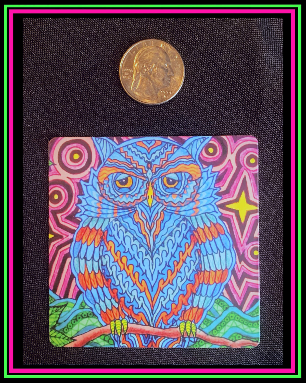 "Mr Owl" Small Magnet