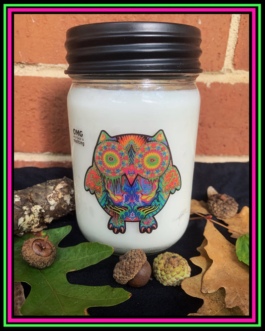 "OMG My Face is Melting"-SUbtle Woodland-Artisan Candle