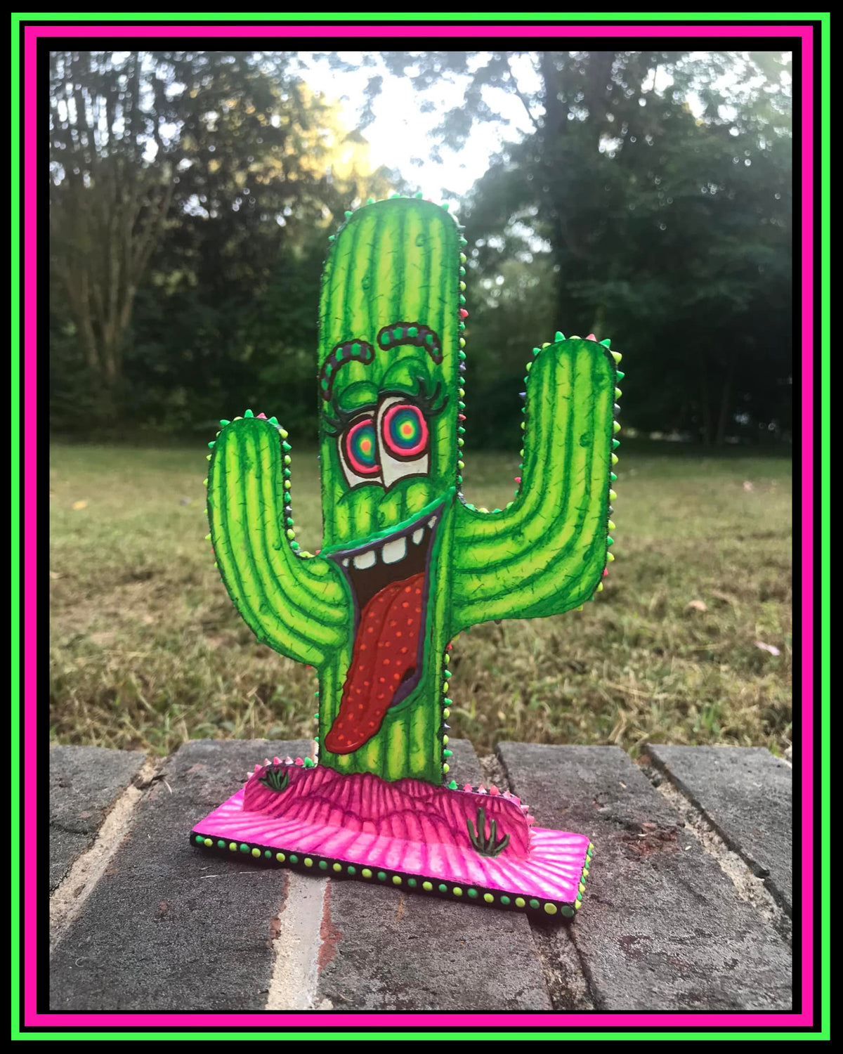 Hand Painted Kaktus