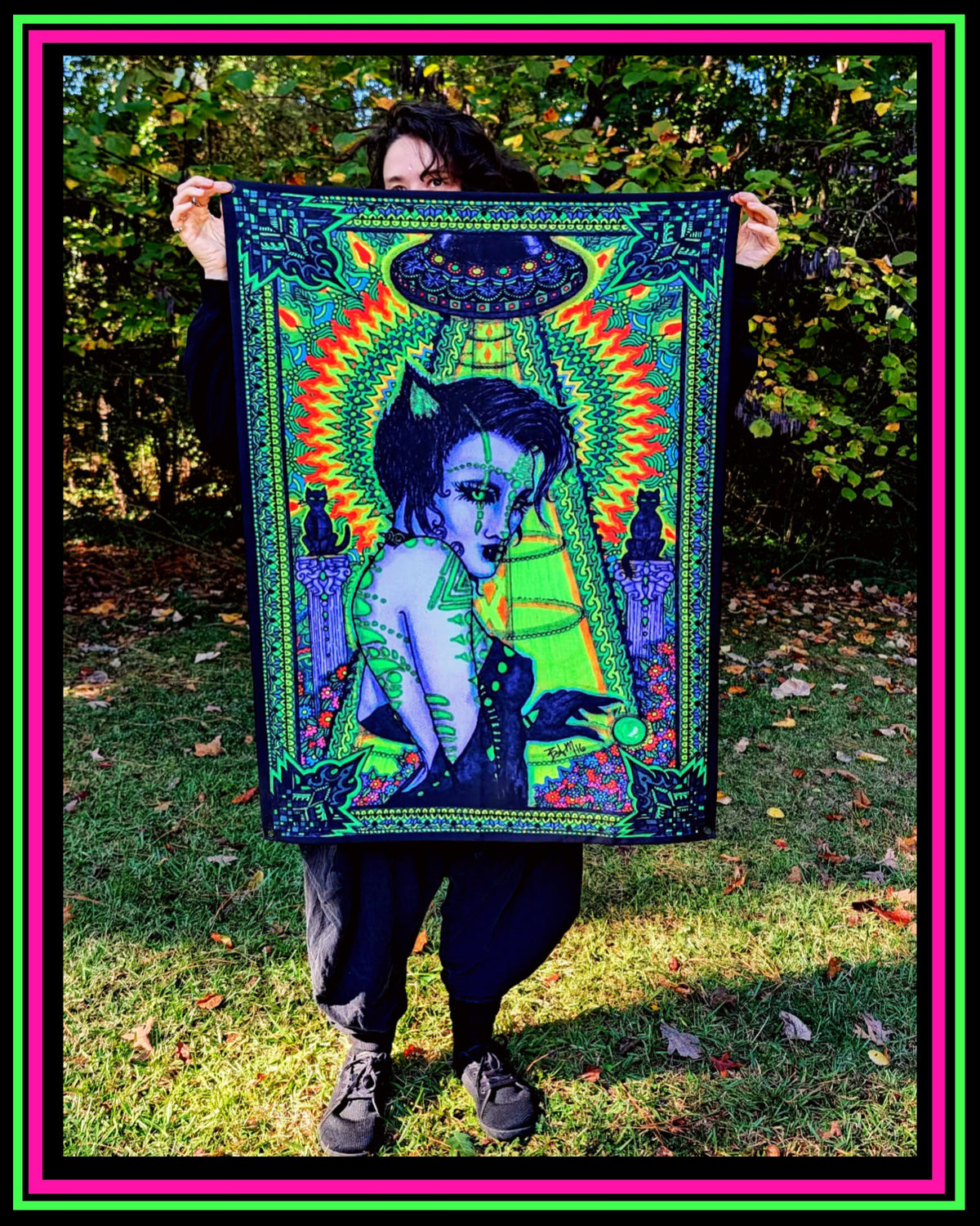 "Spirit" UV-Reactive Tapestry