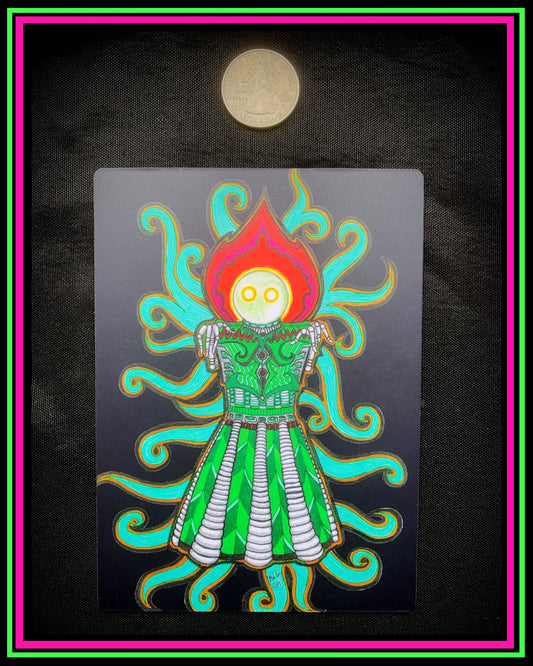 “Flatwoods Monster (Black)” Large Magnet