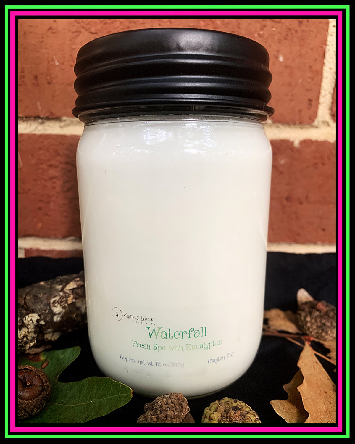 "Mr Octopus"-Waterfall Scent-Artisan Candle