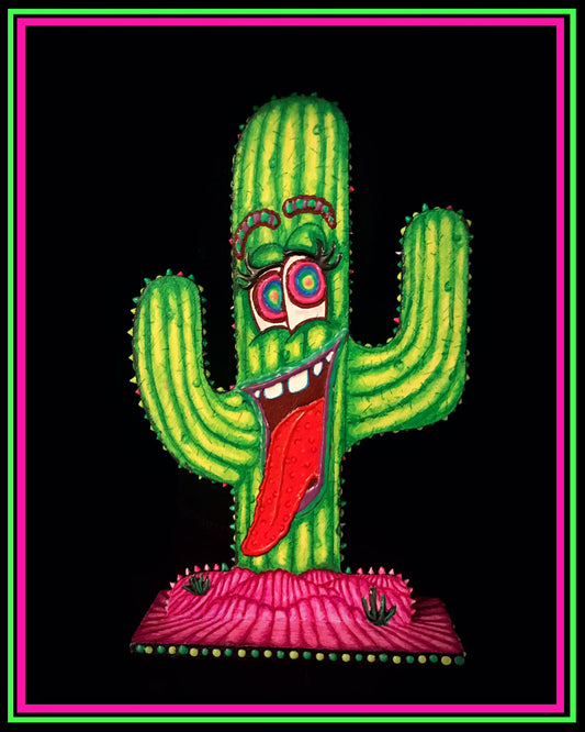 Cactus pintados a mano