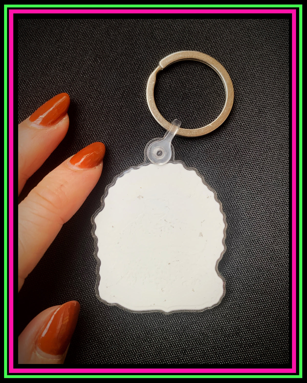 One sided Frog Keychain