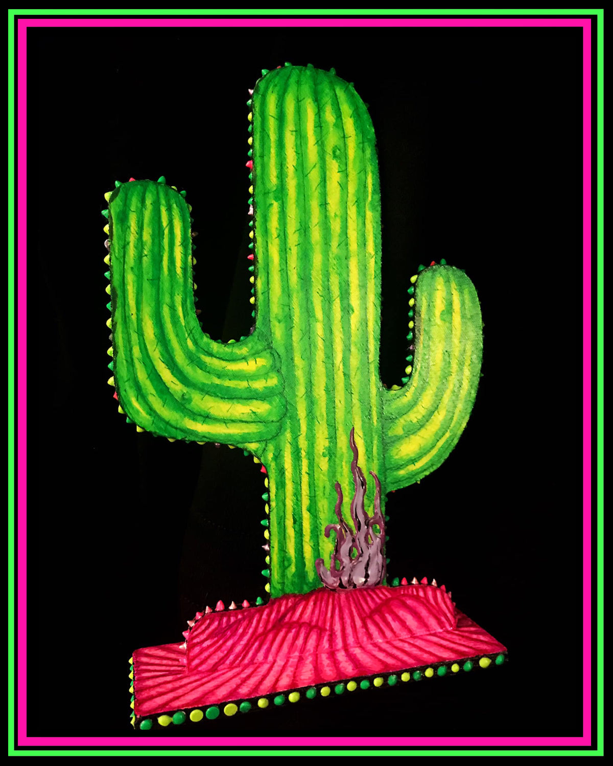Hand Painted Kaktus