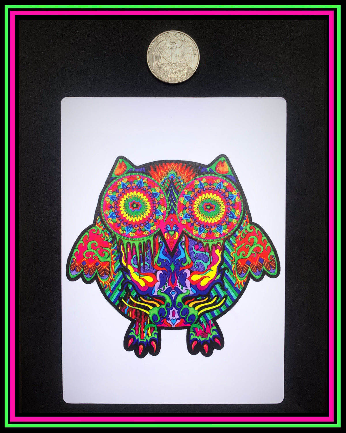 "Mrs. OMG My Face Is Melting!" (white) large magnet