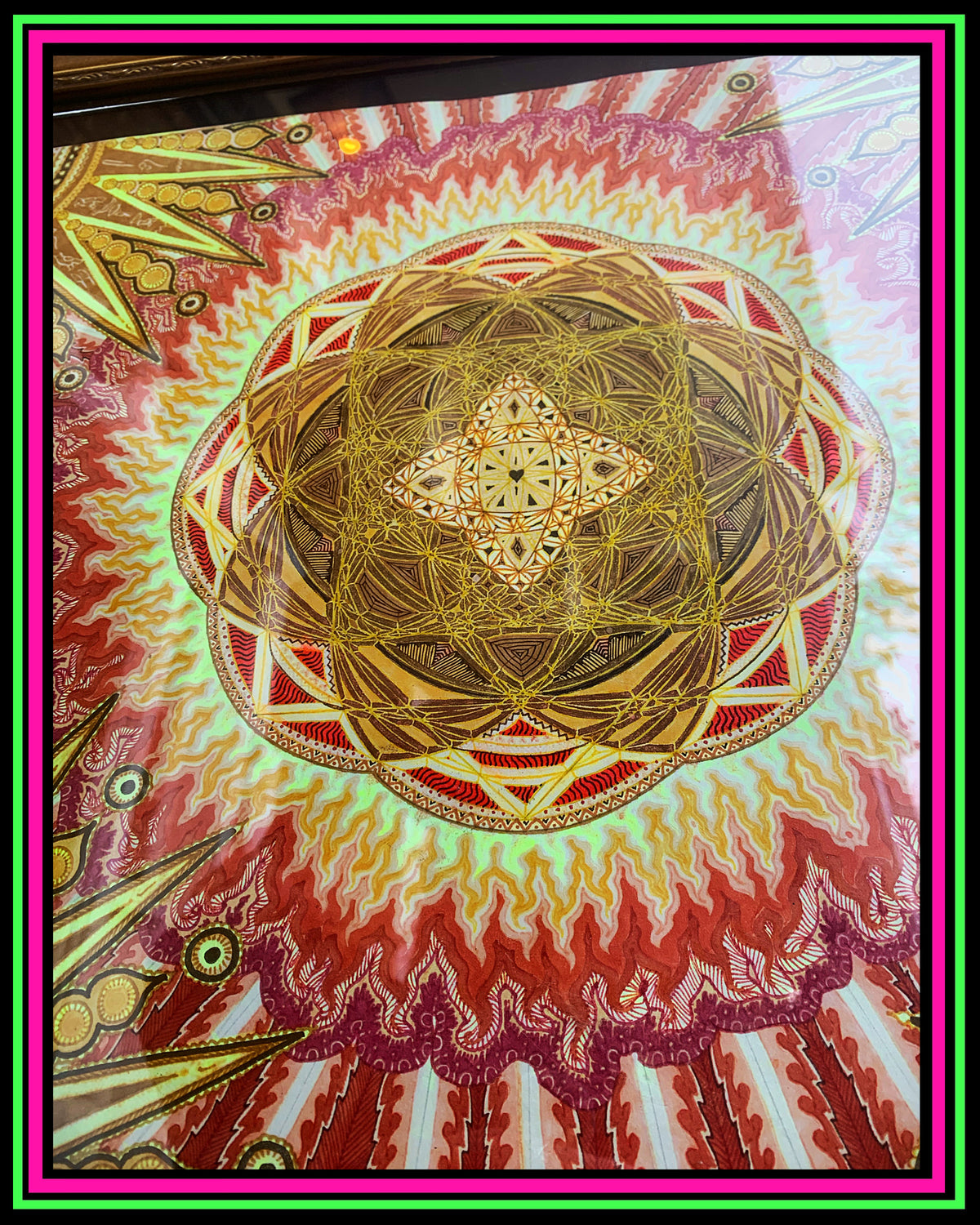 "Hail to my African Sun" Original Drawing