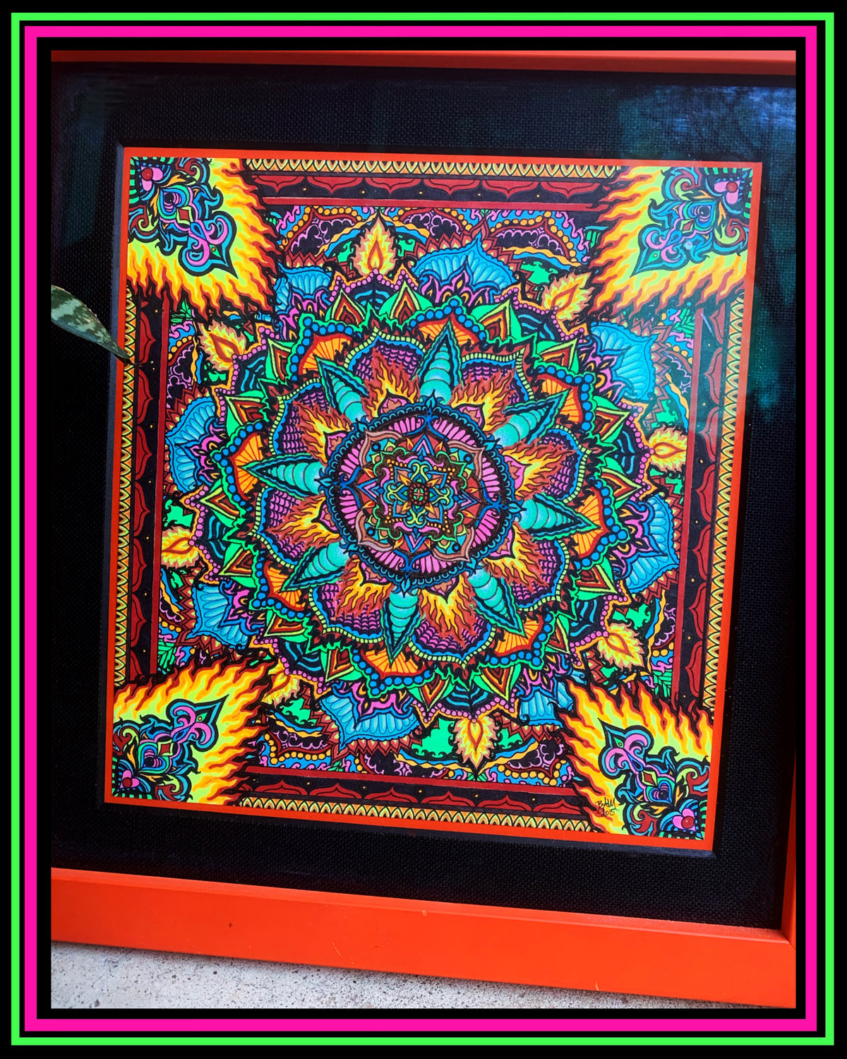 Dessin original de « Fleur de feu »