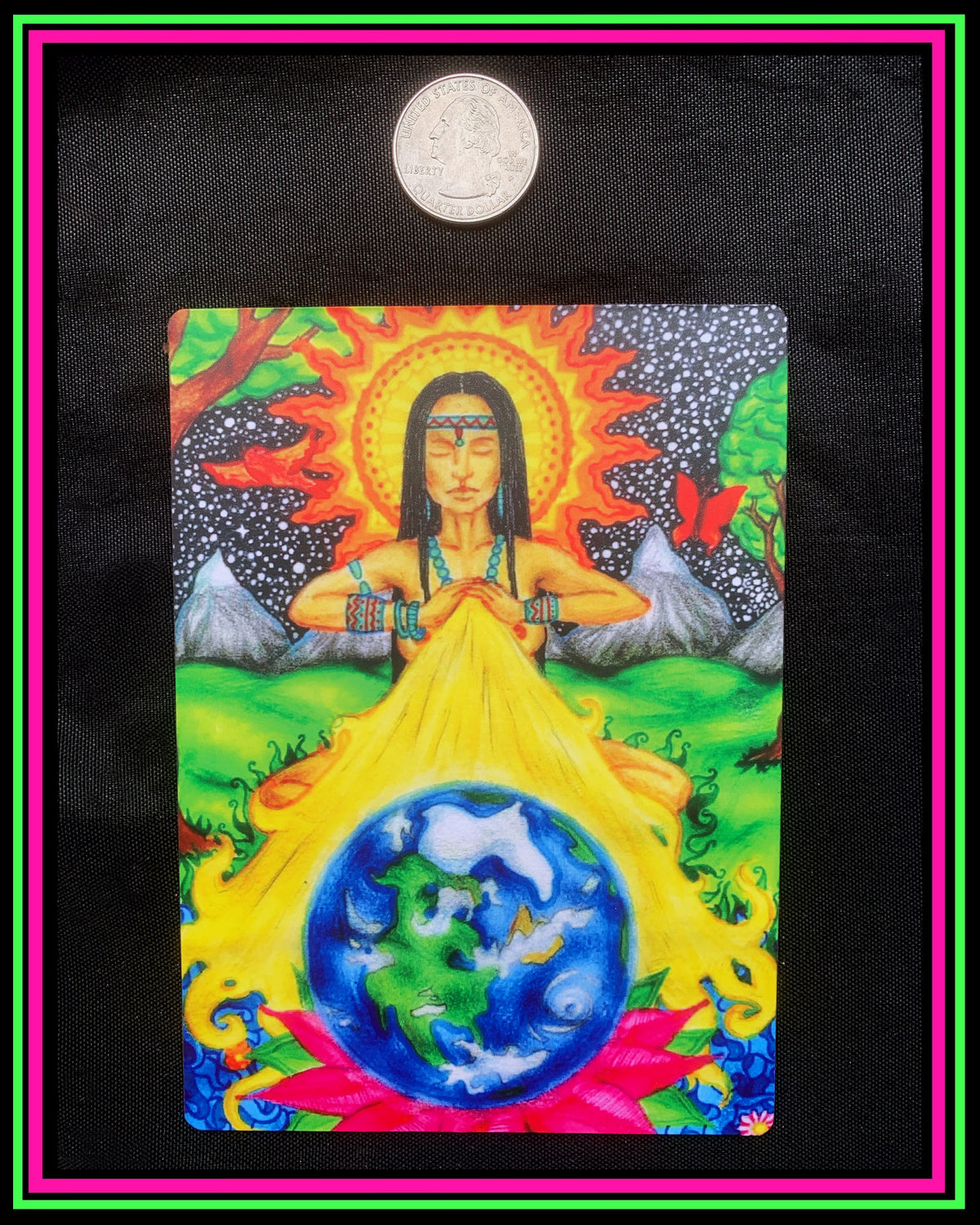 "Earth Healing" Large Magnet