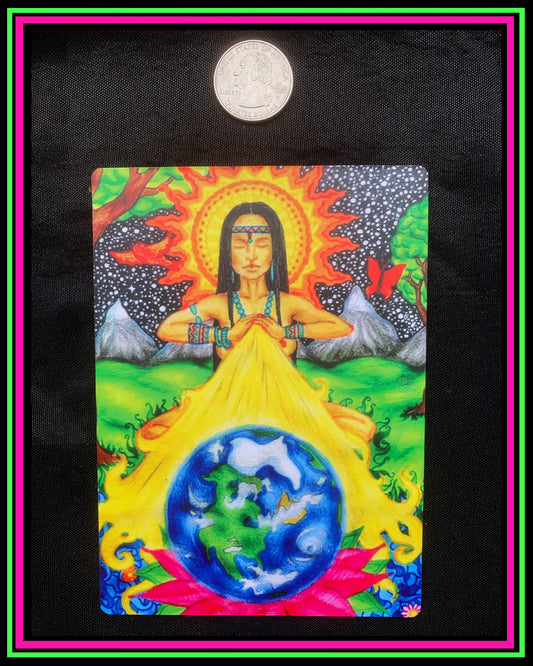 "Earth Healing" Large Magnet