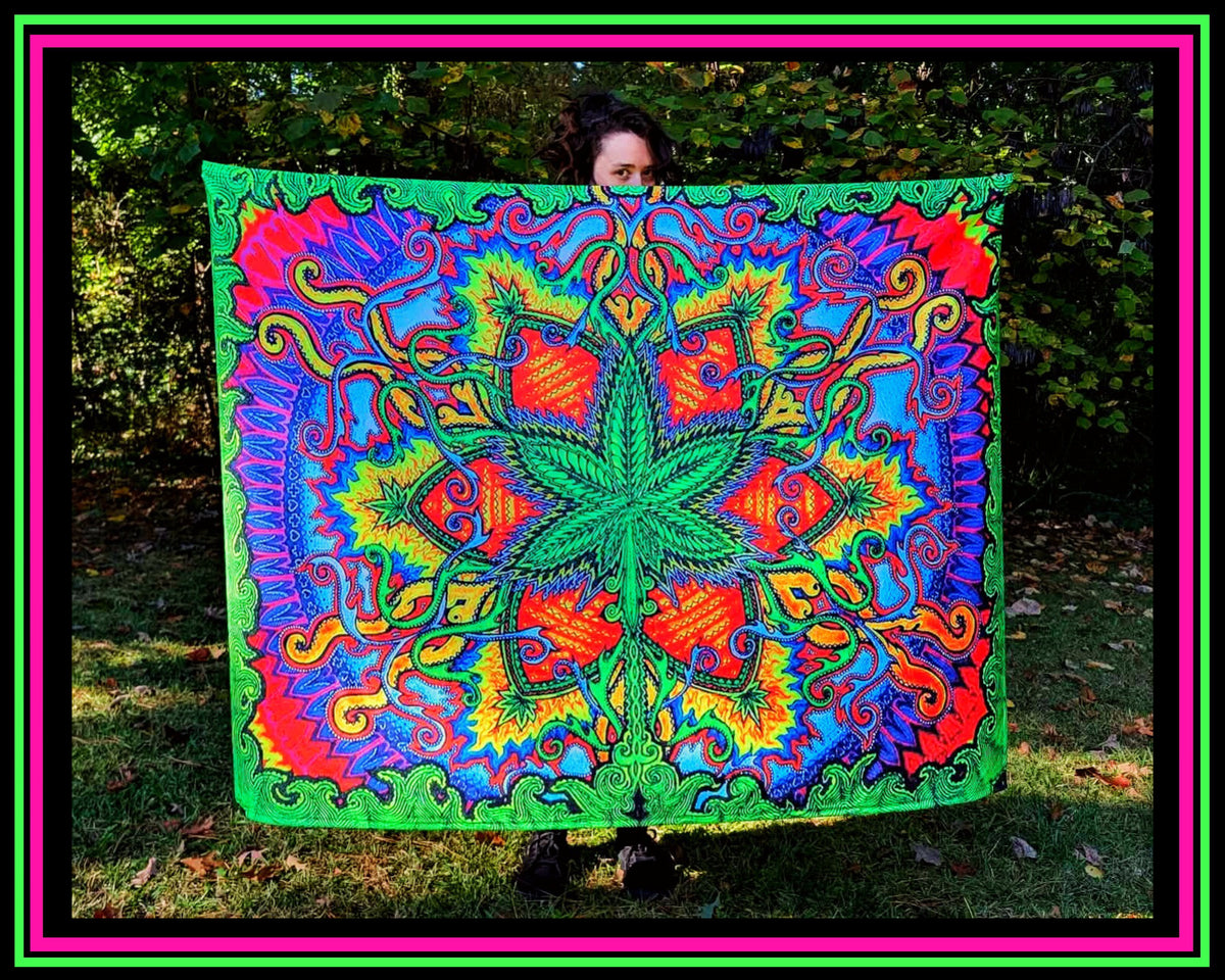 "Herbal Cure" UV-Reactive Tapestry